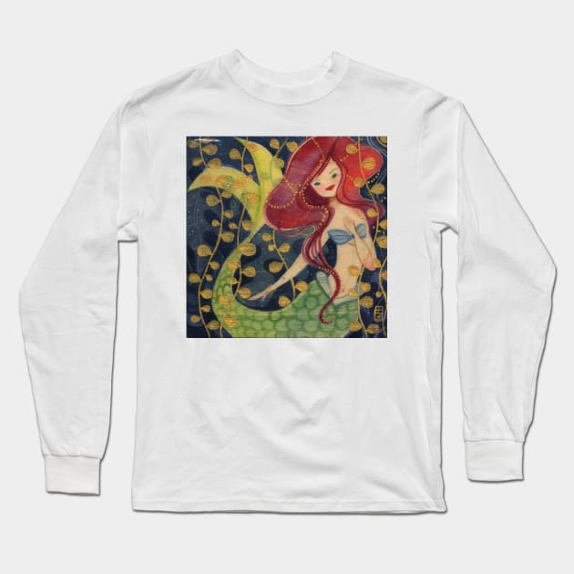 mermaid v3 Long Sleeve T-Shirt by Alina Chau